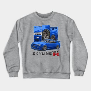 The Legendary Nissan Skyline GTR R34 Crewneck Sweatshirt
